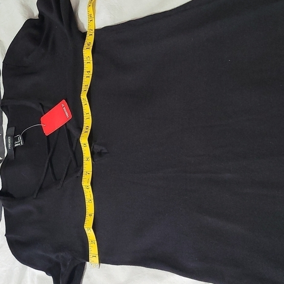NWT Forever 21 Black Sweater Dress Longsleeve Black Size Small - Picture 7 of 10